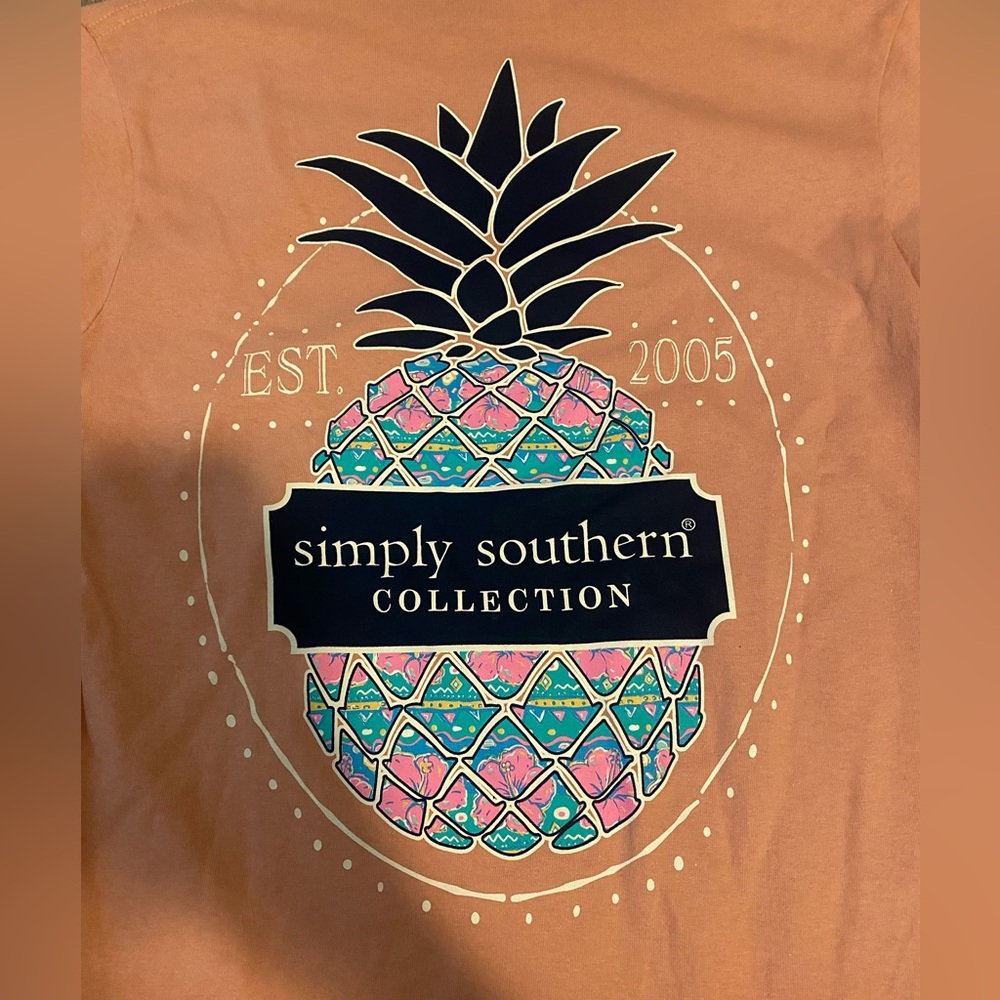 Simply Southern Pink Pineapple T-Shirt - Picture 3 of 5